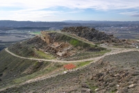 Vista del yacimiento arqueológico de Bilbilis